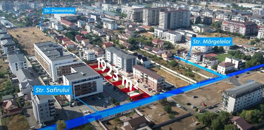 Teren 1.923 mp cu deschidere la stradă și utilități complete - 2