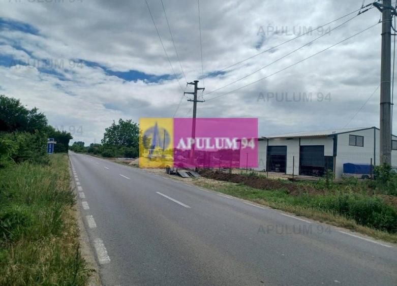 Săbăreni, teren 1900 mp, stradal, hală depozitare, productie, comert - 1