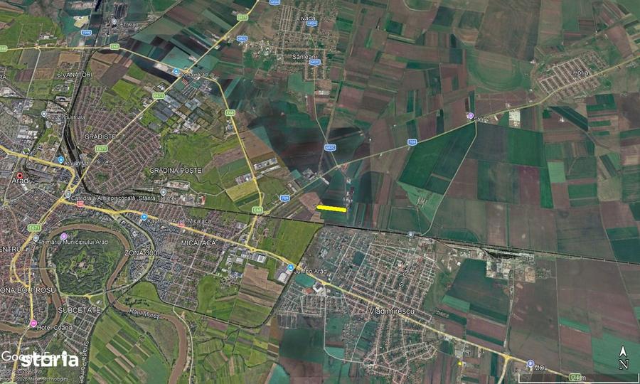 2.2 ha teren vizavi de uzina electrica Arad - 1