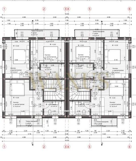 Duplex cu 5 camere cu Canalizare în Chinteni