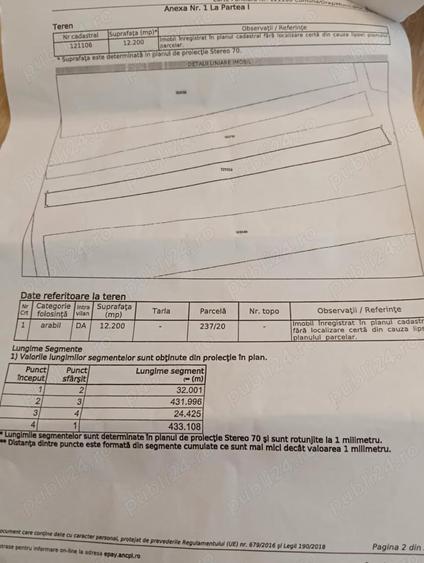 teren 12200 calea surii mici - 2