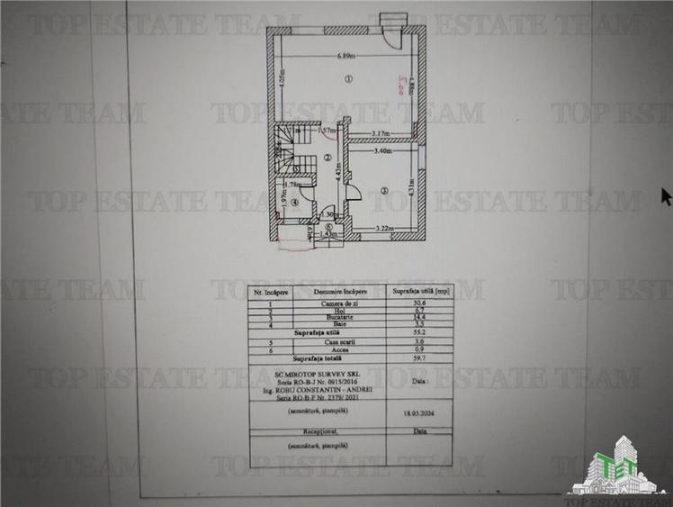 Duplex cu 4 camere cu Teren 300 Mp în Central