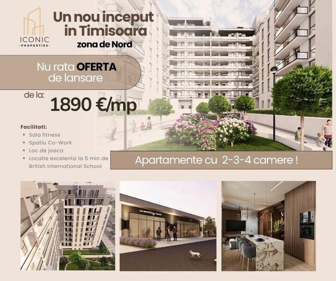 Investeste inteligent - 2 cam, design modern, zona de nord, Timisoara - 1