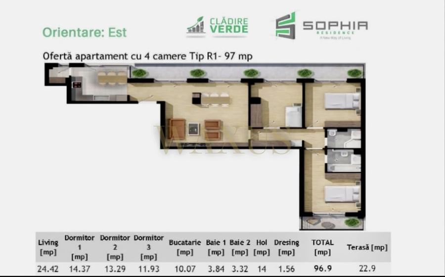 Apartament de 4 camere, parcare subterana, zona Buna Ziua - 2