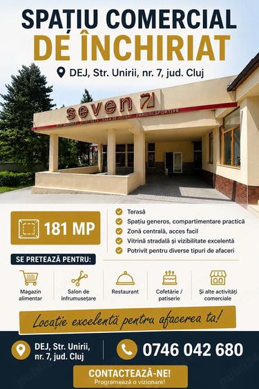 Spațiu comercial, de 181 mp, în Central