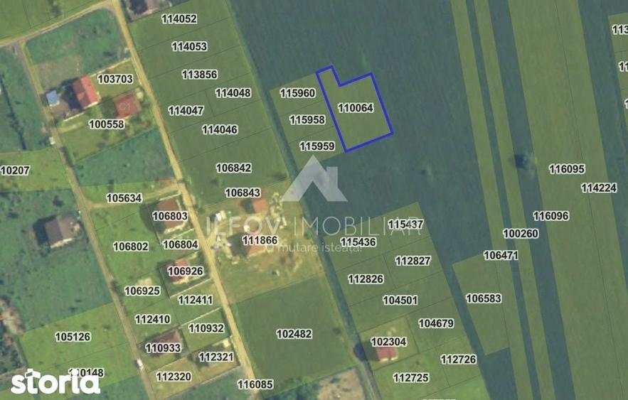 Teren Ghermanesti-Snagov 1250mp, deschidere 37.5ml, langa padure - 2