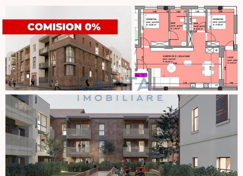 Apartament de vanzare bloc nou, 3 camere, 98mpc, Centru Vechi, comision 0% - 1
