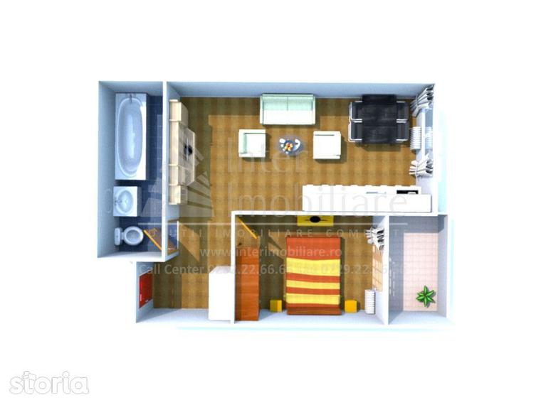 Apartament cu 2 camere open space Penny Market Valea Adanca Cod:160662 - 6