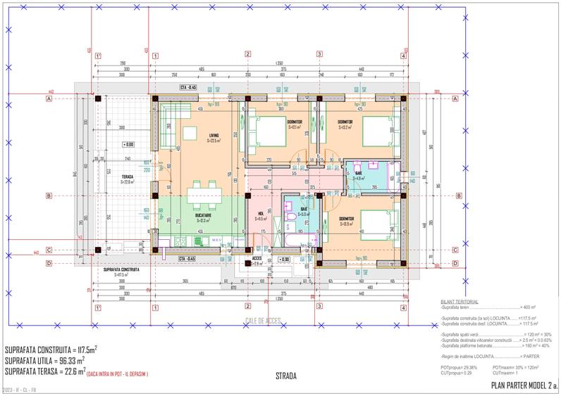 OFERTA Vile individuale parter, 4 camere, teren 410 mp, 125.000 EURO- Clinceni! - 7