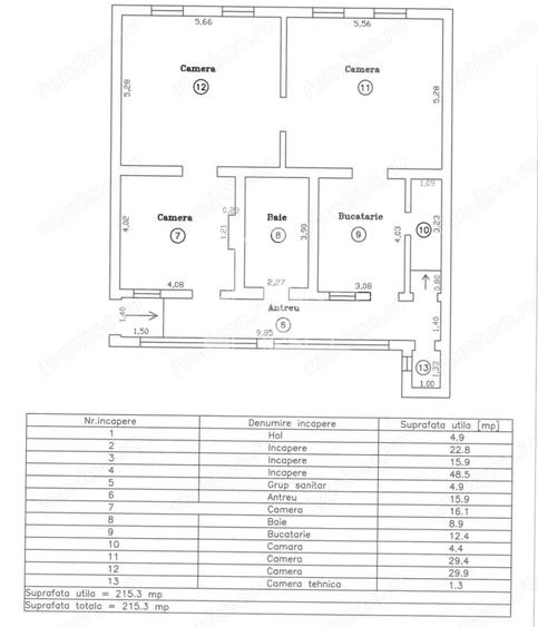 SAD cu 3 camere + spatiu comercial la demisol, - 11