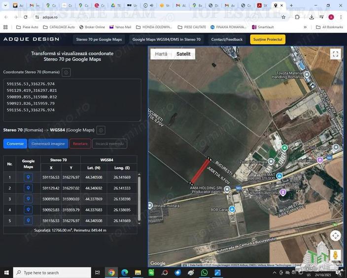 Teren intravilan granita cu sector 4, langa viitoarea statie de metrou - 1