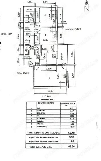 Apartament 3 camere 66 mp utili, mobilat, in zona Direc?ia Agricola Apartament 3 camere 66 mp utili, mobilat, in zona Direc?ia Agricola