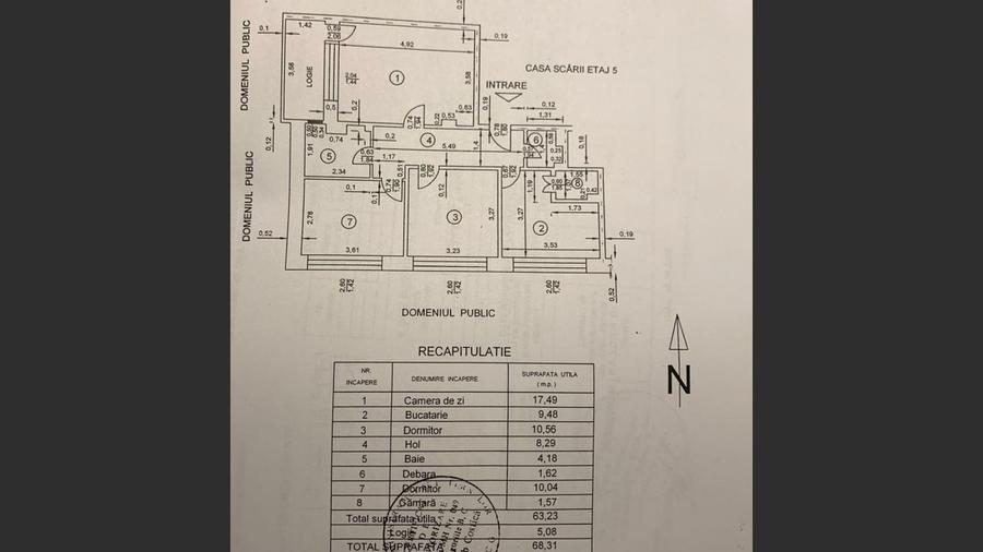 Apartament 3 cam. bloc cu lift, loc de parcare, Stomatologie - 6