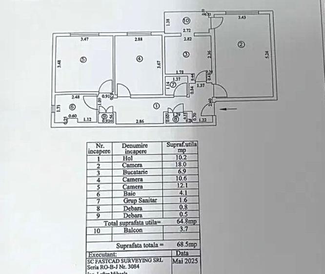 Apartament cu 3 camere in Siderurgistilor Vest - 8