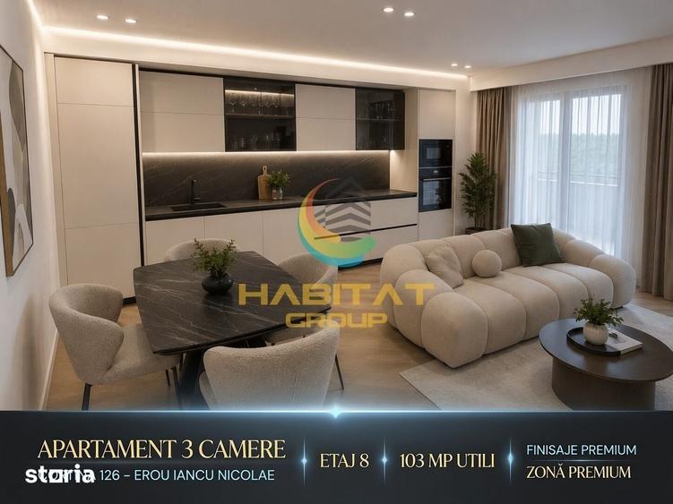 Vanzare Apartament 3 camere 103 mp | Pipera | Cortina 126 - 1