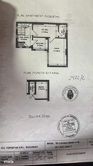 Apartament cu 3 camere decomandat în Colentina