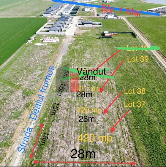 Comuna Berceni- Vidra de vanzare 2 loturi de teren Comuna Berceni- Vidra de vanzare 2 loturi de teren