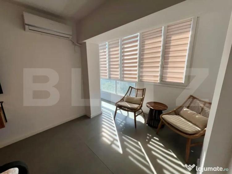 Garsoniera bloc nou, 55 mp, etajul 5, centrala proprie, zona - 4