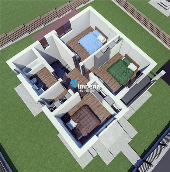 Vila P+E 126 mp, beci, 465 teren, Asfalt, Omenia, Valea Adanca - 4