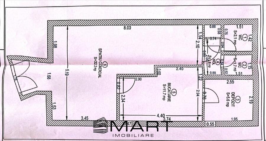 Spatiu comercial zona centrala 55mp+curte 30mp - 8
