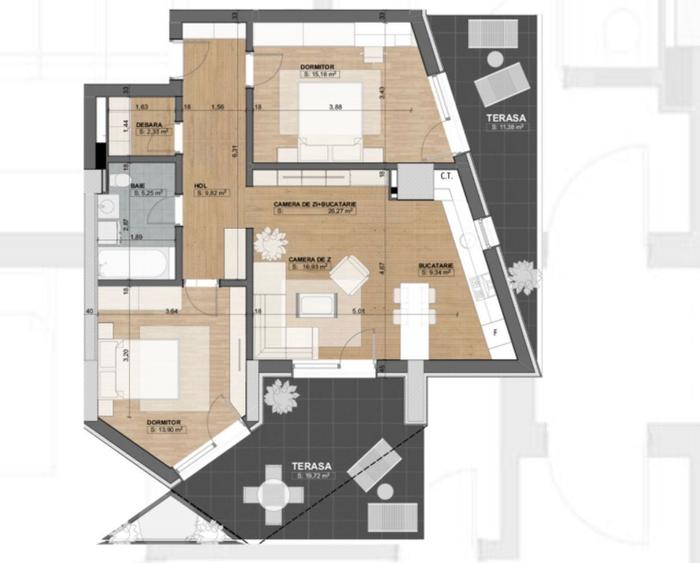 Apartament 3 camere PERSOANA FIZICA - 1