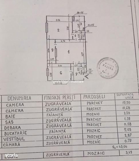 Vanzari Apartamente 2 camere CARTIERE BISERICA BAZILESCU - 12