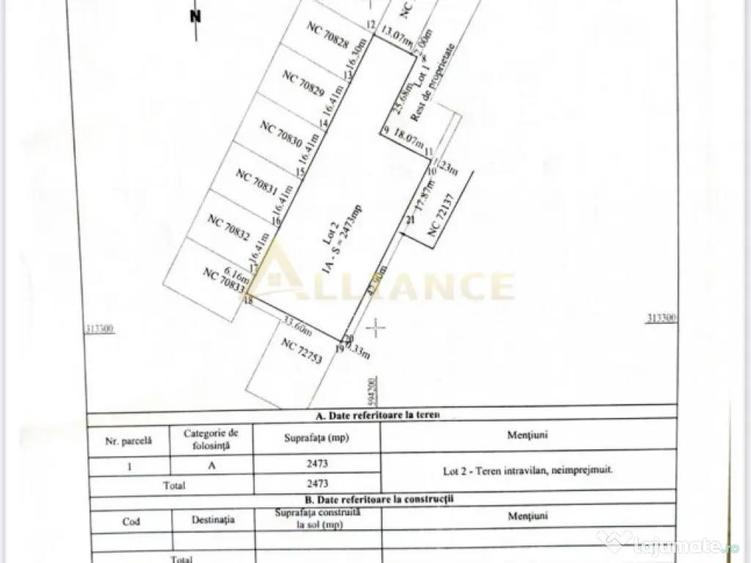 Teren 2473 mp Berceni | Autorizatie 9 case | Investitie exce - 1