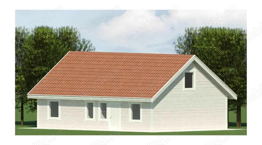 Structura casa lemn P + mansarda, 155 mp - 4