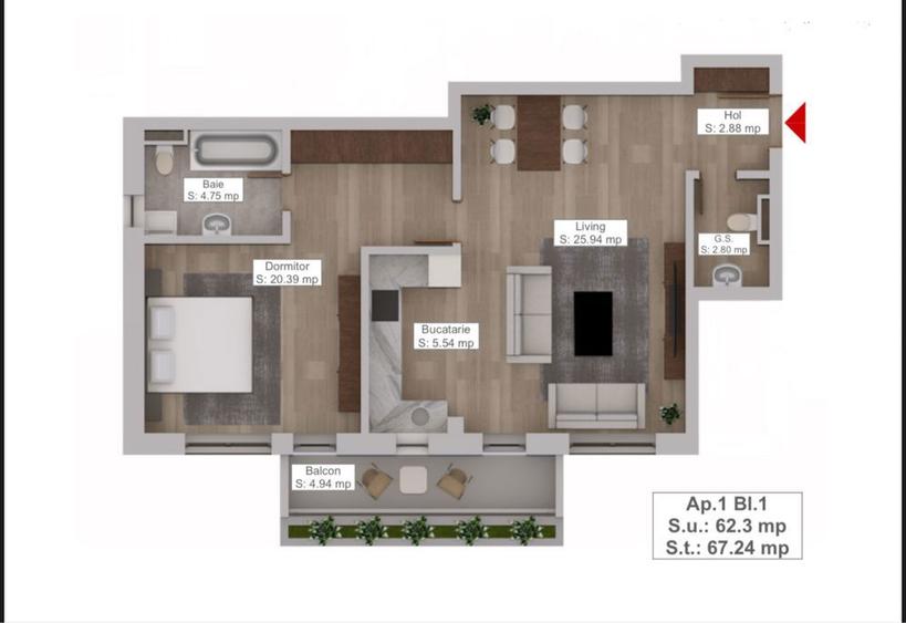 Dezvoltator: Arca Residence - 1.2,3 camere cu vedere spre Tampa - 2