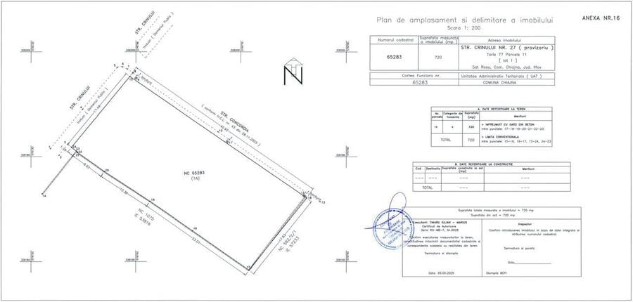 intravil. 720mp, fa?ada 58m, vanzare directa, schimb cu 4-5 garsoniere - 1