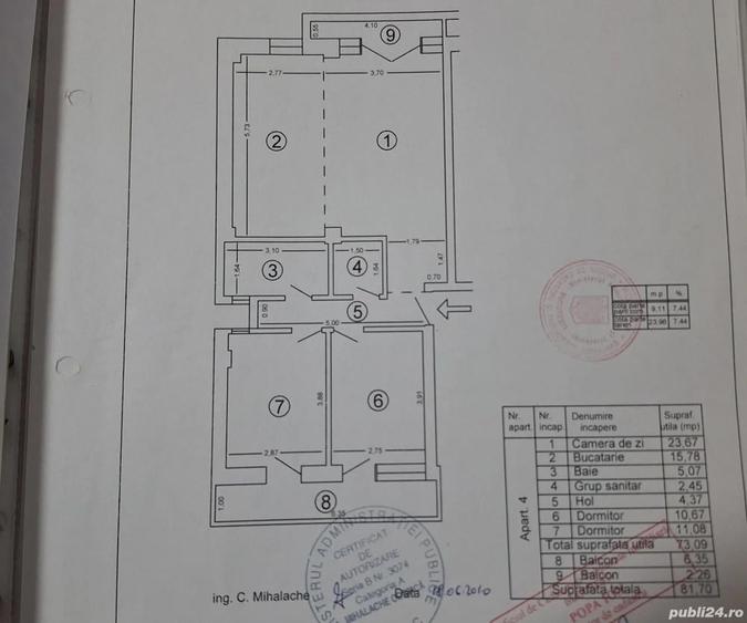234900 EURO Apartamnet 3 Camere 500 m de Hotel Marriott - 3
