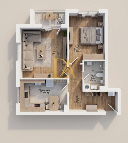 Apartament cu 2 camere decomandat în Dudu