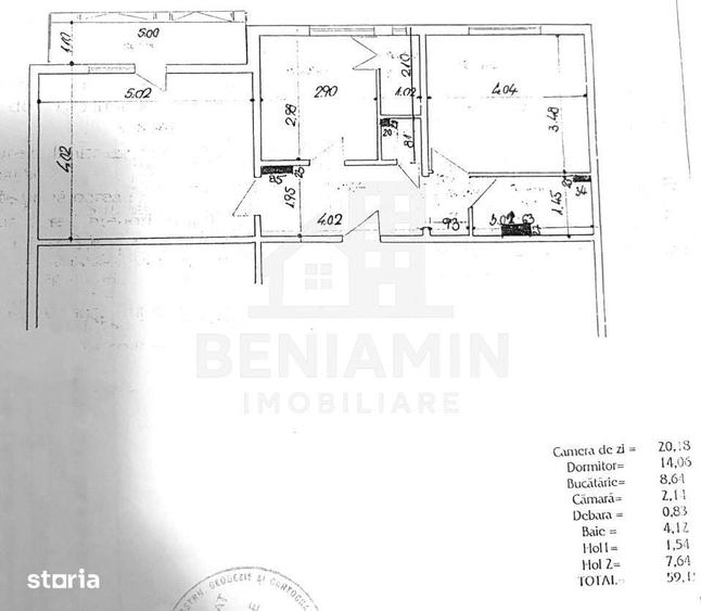 Apartament cu 2 camere decomandat în Craiovița Nouă