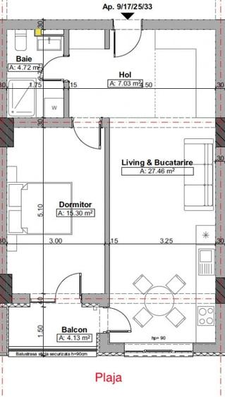 FINALIZAT 2 camere luminos si cu vedere la MARE, zona Infinity Beach - 6