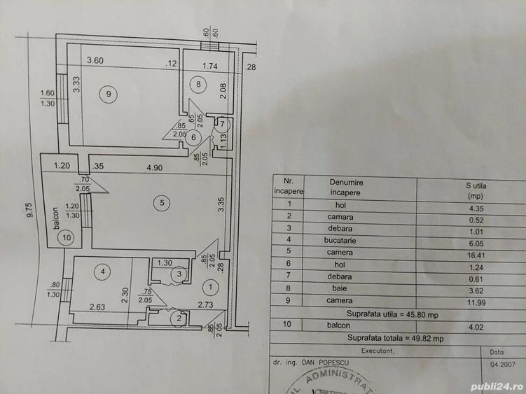 Vand apartament Apartament 2 camere - 6