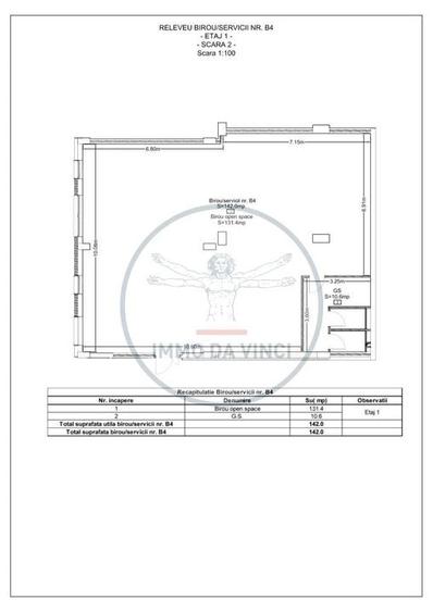 Spatii birouri 142mp si 194mp Marasti Iulius Mall finisaje la cerere - 2