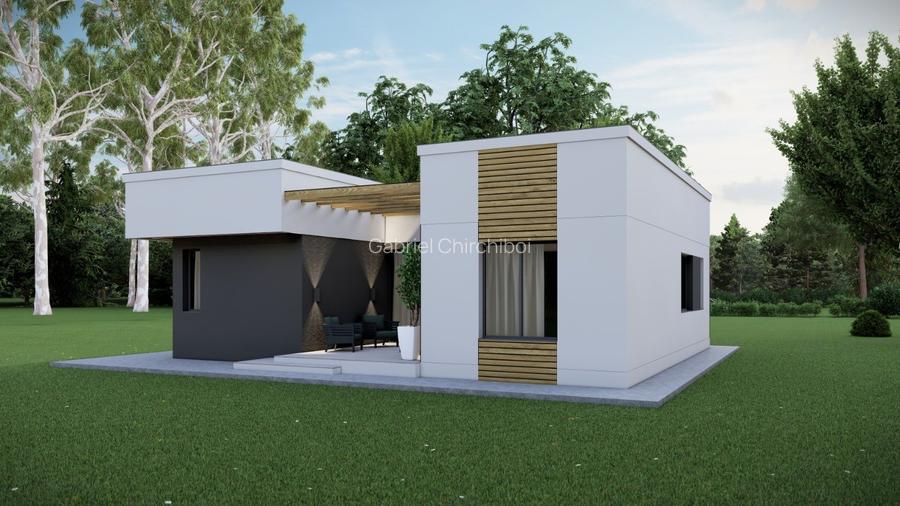 Casa individuala - 3 dormitoare -110 mp utili - 412 mp teren
