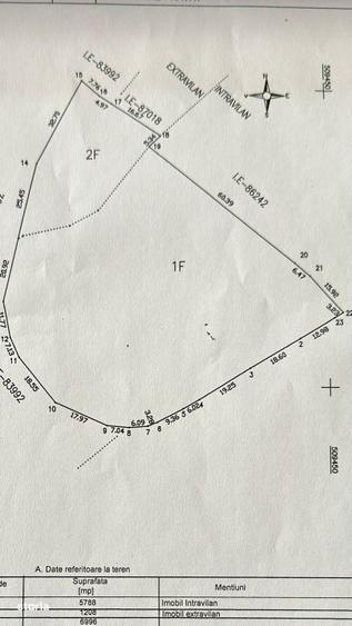 Teren panoramic de vanzare in Namaesti (Arges) 6.996 mp - 1