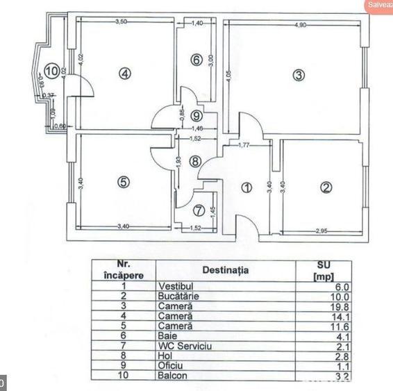 Inchiriere Move-in ready: 3 camere cu 2 bai + loc de parcare - 2