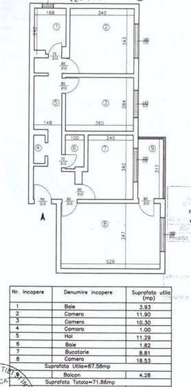 Apartament 3 camere Decomandat 2 bai - Nicolina 2 - 4