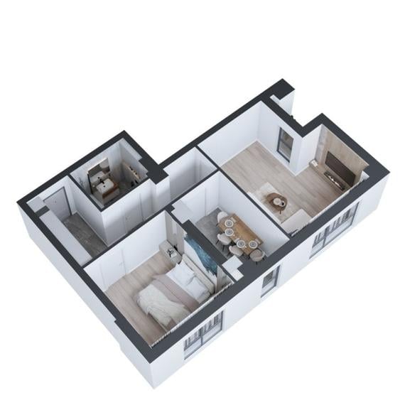 Apartament 2CD  bloc  autorizat  in   constructie  COD 152245 - 2
