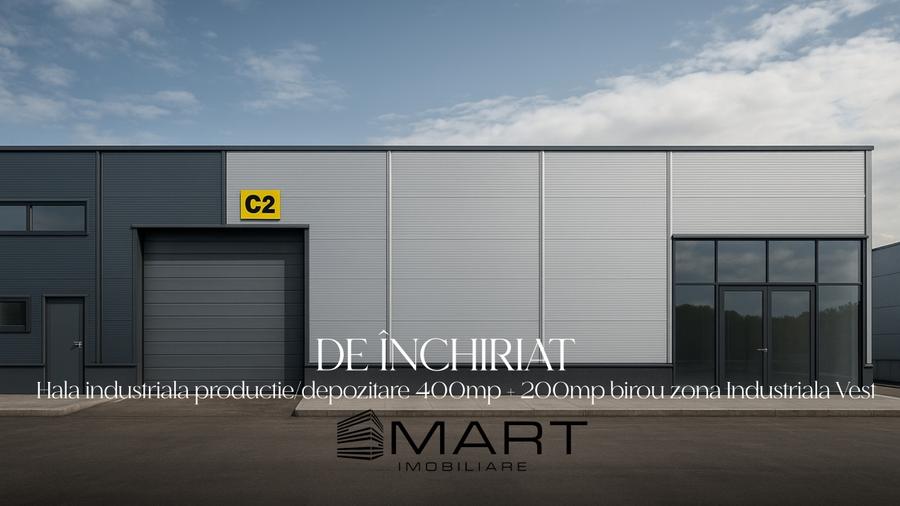 Hala industriala cat. A 400mp + 200mp birouri zona industriala Vest - 1