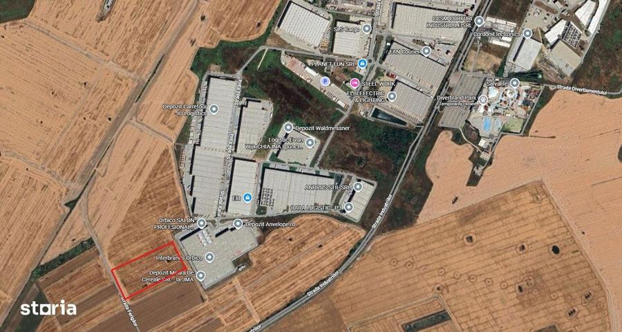 Teren de vanzare |13852 mp | 25 Euro/MP| Acces U?or |Zona Industriala| - 3