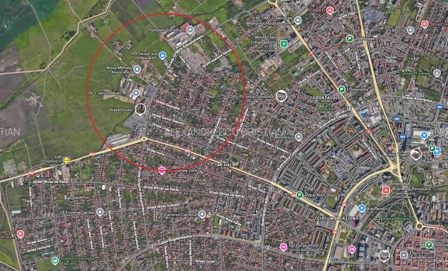 Ocazie–teren Mehala, cu autorizatie de construire pt bloc P+3,zona rezidentiala