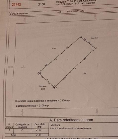Teren 2100 mp. intravilan - 3