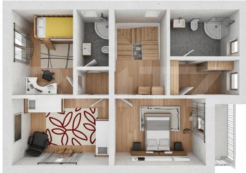 Casa P+1 compartimentare eficienta,ideala pt familie.Cartierul Izvor.190.000EURO - 6