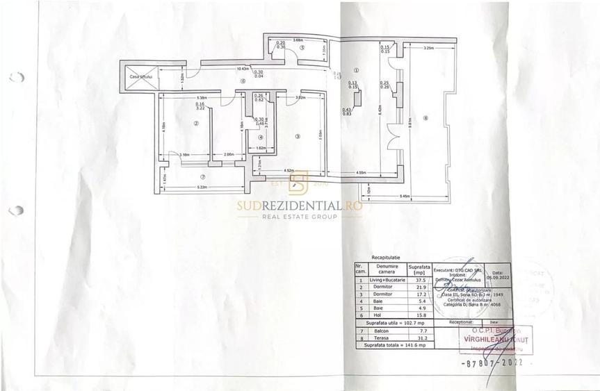 Apartament exclusivist cu 3 camere,finisaje premium, loc de parcare,S4 - 8