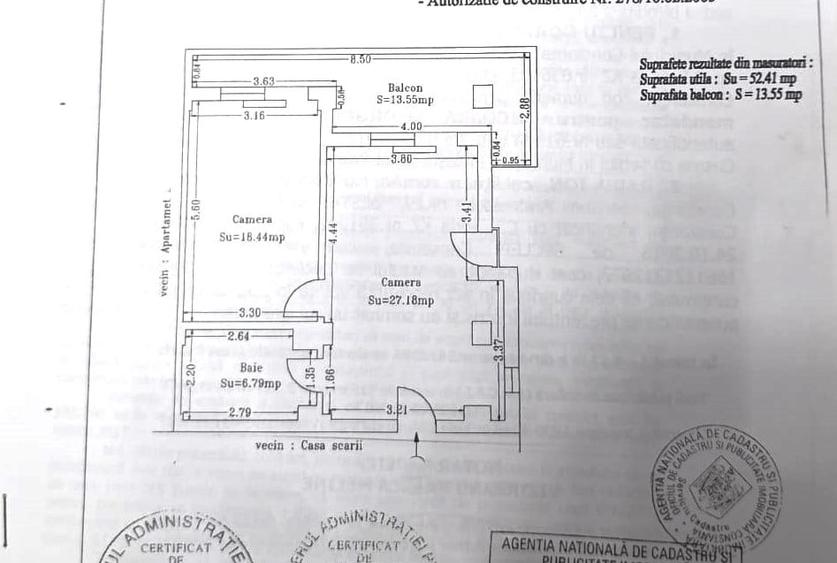 Apartament cu 2 camere decomandat în Central