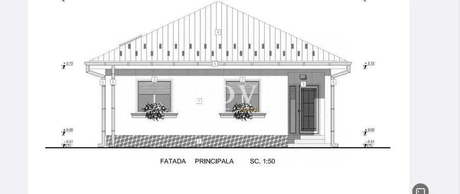 Casă individuală cu 4 camere cu Canalizare în Sânmihaiu Român