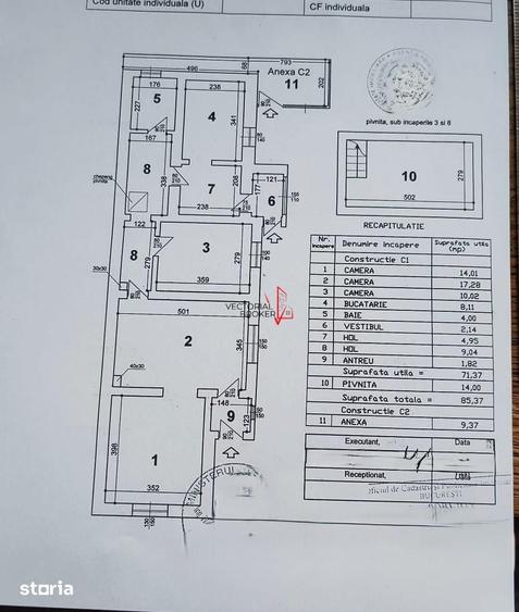 Casă cu 3 camere cu Teren 162 Mp în Vatra Luminoasă